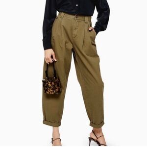 NWT TOPSHOP Casual Cotton Pants Size 8